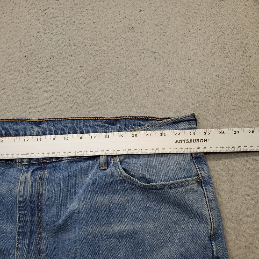 Levi's 550‎ Jeans Mens 50x30 Blue Denim Regular Fit Medium Wash Red Tab Wide Leg